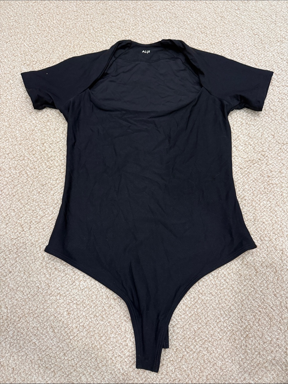 ALIX NYC Black Short-Sleeve Bodysuit